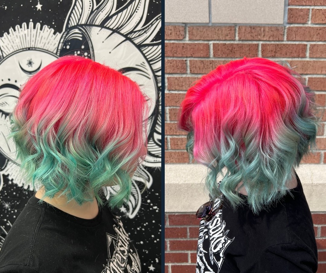 Blonde balayage transformation