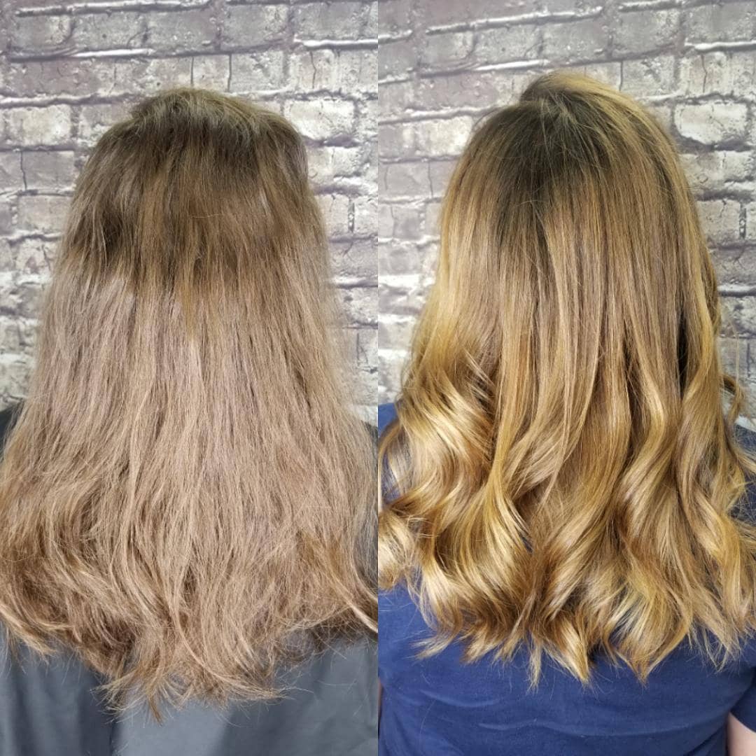 Pastel pink and rose ombre